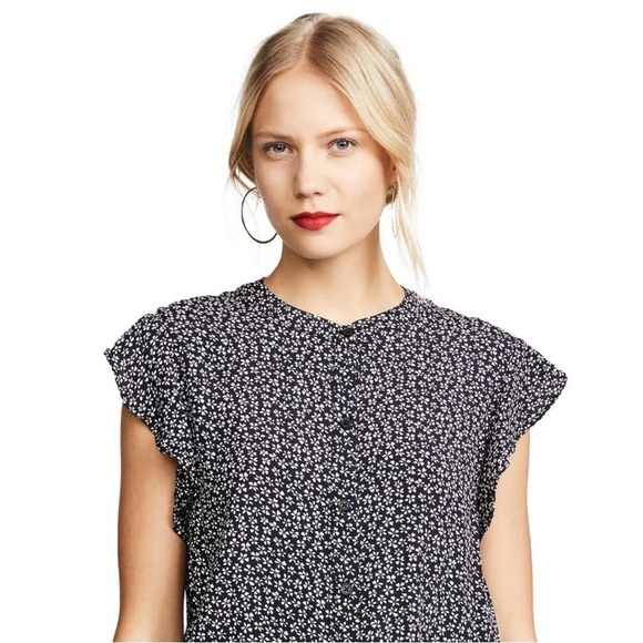 Rails Ellie Navy Floral Romper in Petals - Picture 2 of 13